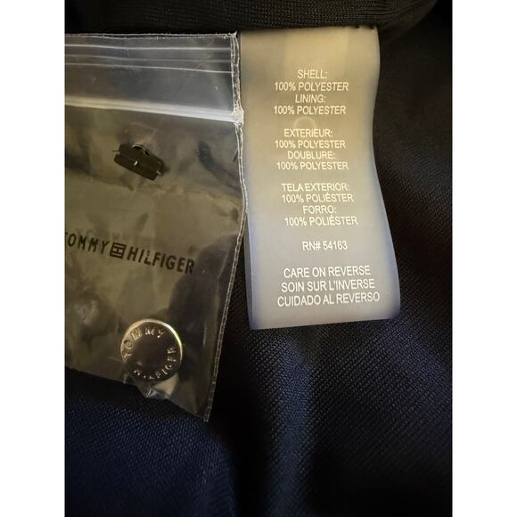 Tommy Hilfiger Women's Red Glitter-Dot Floral V-Neck Self-Tie Dress Size 12 - Picture 5 of 10